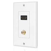 HDMI ja COAX seinaplaat